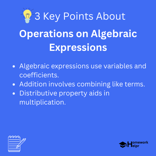 Operations on Algebraic Expressions