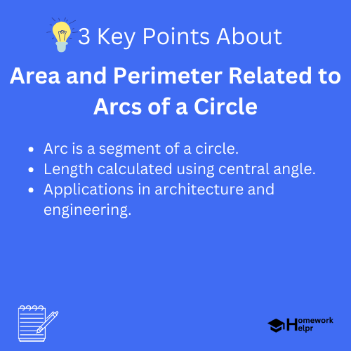 Area and Perimeter Related to Arcs of a Circle