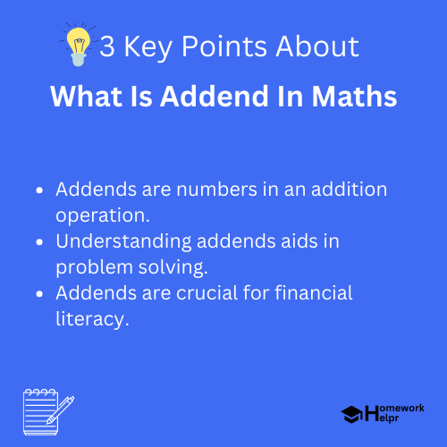 What Is Addend In Maths