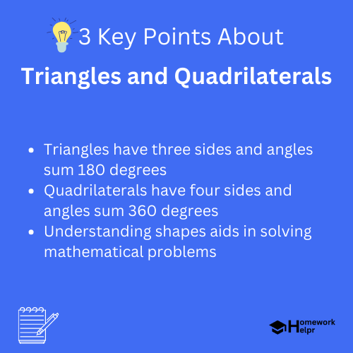 Triangles and Quadrilaterals