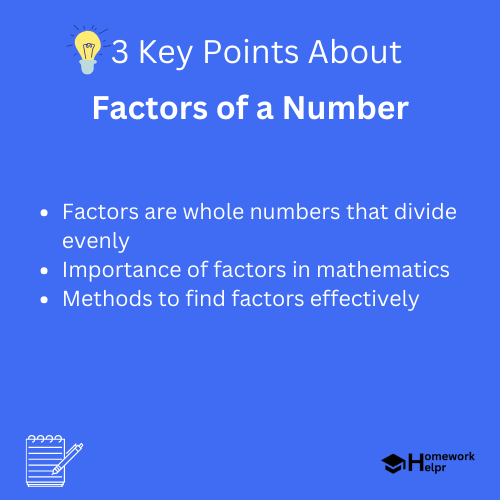 Factors of a Number