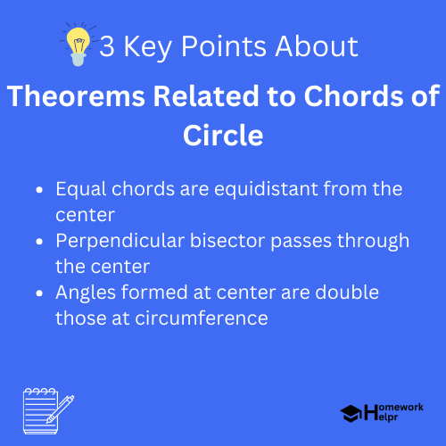 Theorems Related to Chords of Circle