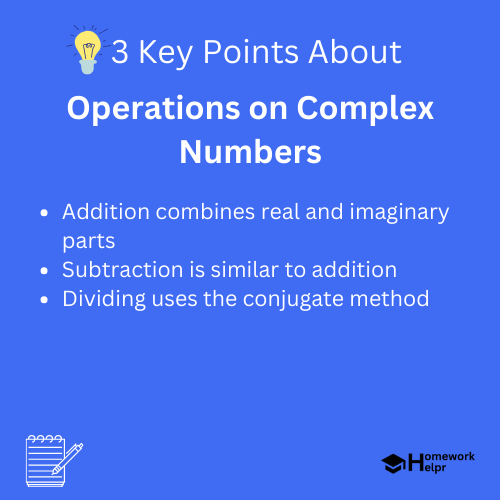 Operations on Complex Numbers