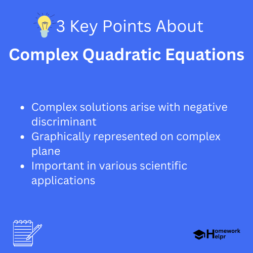 Complex Quadratic Equations