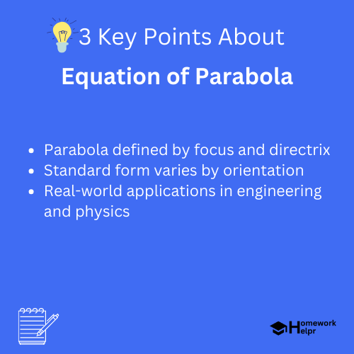 Equation of Parabola