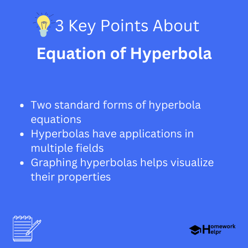 Equation of Hyperbola