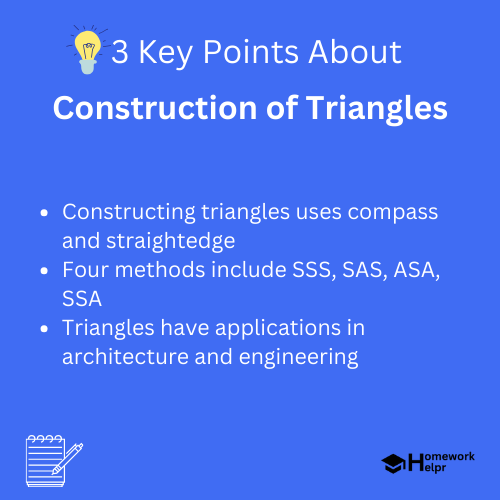 Construction of Triangles