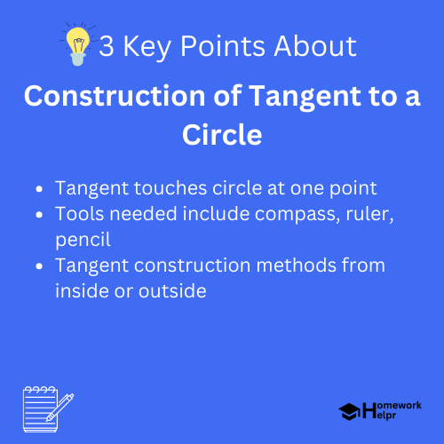 Construction of Tangent to a Circle