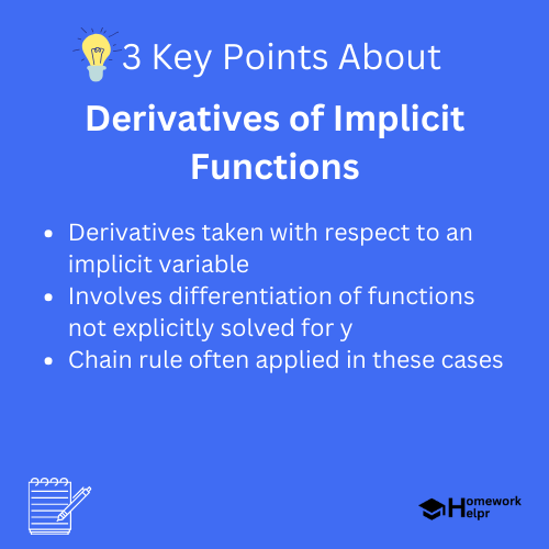 Derivatives of Implicit Functions