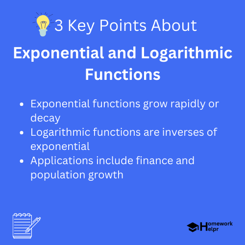 Exponential and Logarithmic Functions