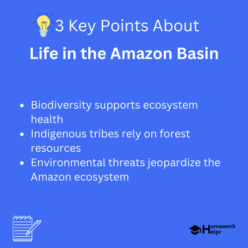 Life in the Amazon Basin