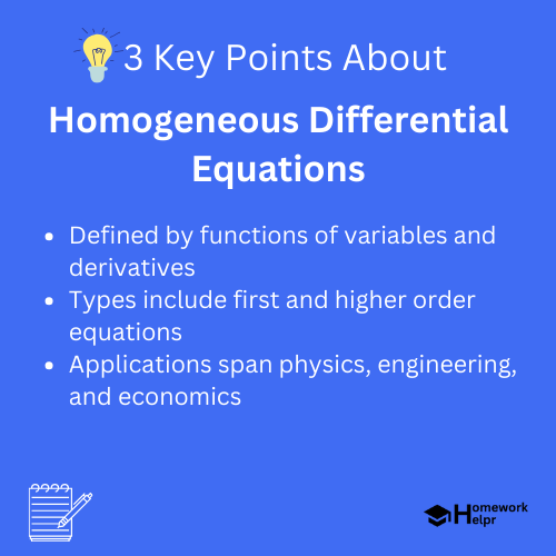 Homogeneous Differential Equations