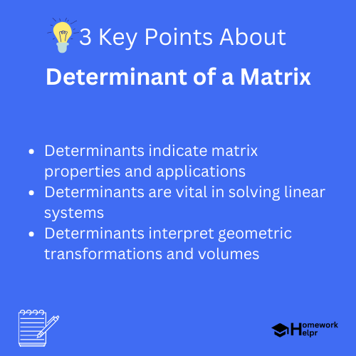 Determinant of a Matrix