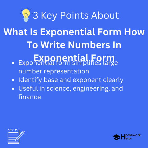 What Is Exponential Form How To Write Numbers In Exponential Form