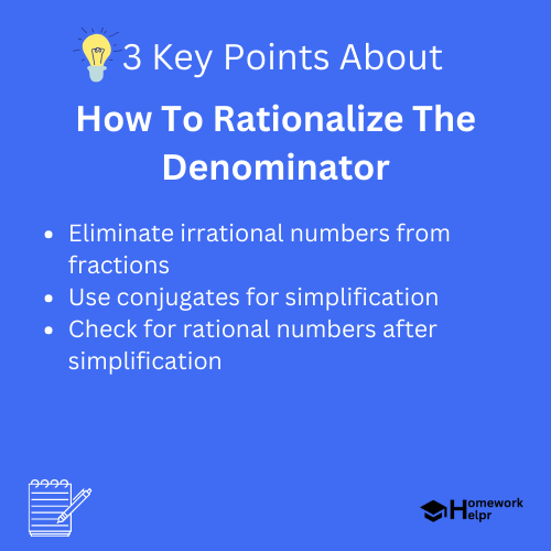 How To Rationalize The Denominator