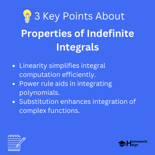 Properties of Indefinite Integrals