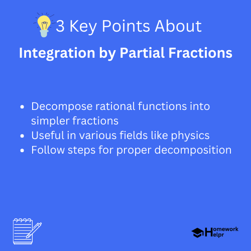 Integration by Partial Fractions