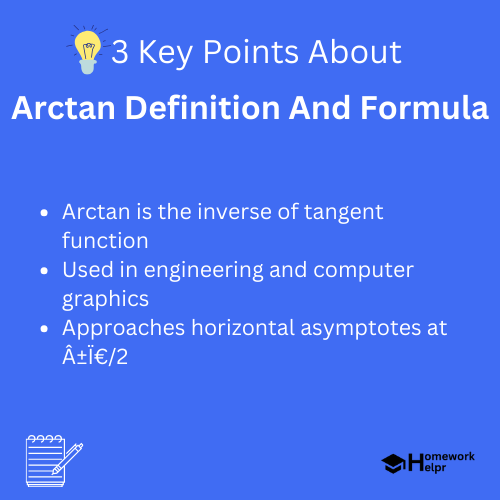 Arctan Definition And Formula