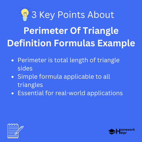 Perimeter Of Triangle Definition Formulas Example