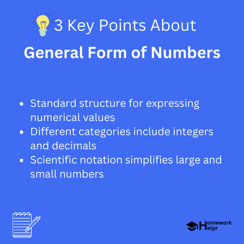 General Form of Numbers