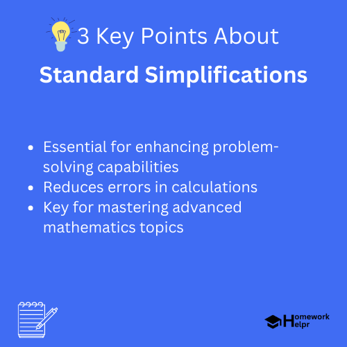 Standard Simplifications