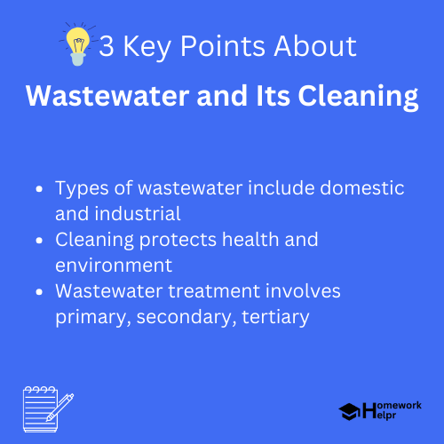 Wastewater and Its Cleaning