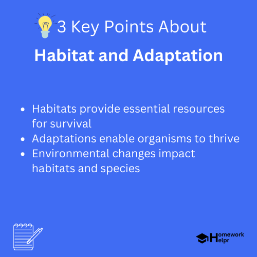 Habitat and Adaptation