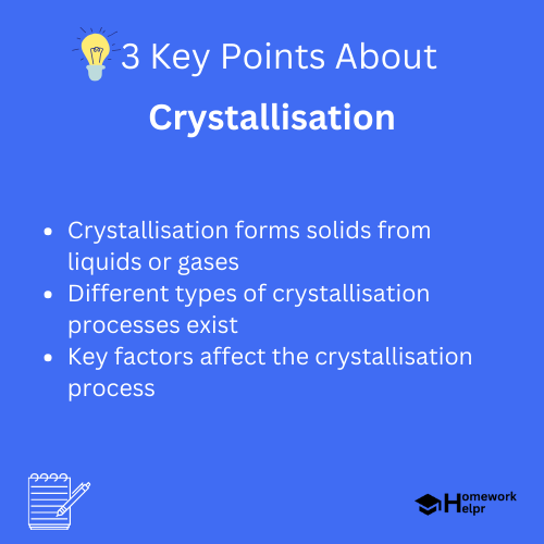 Crystallisation