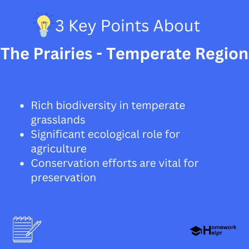 The Prairies – Temperate Region