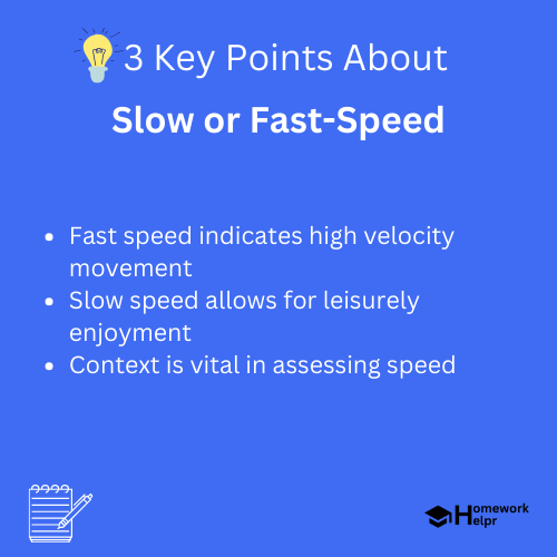 Slow or Fast-Speed