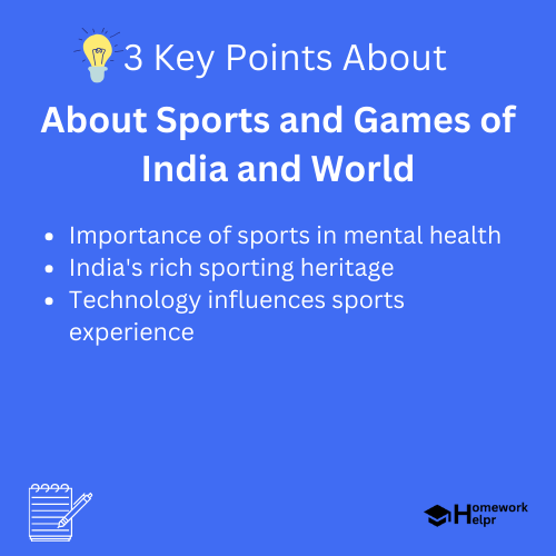 About Sports and Games of India and World