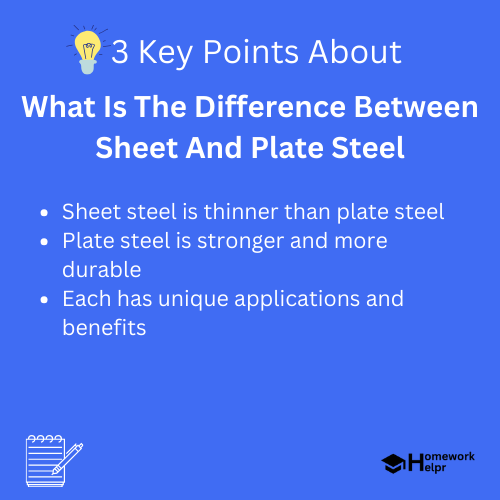 What Is The Difference Between Sheet And Plate Steel