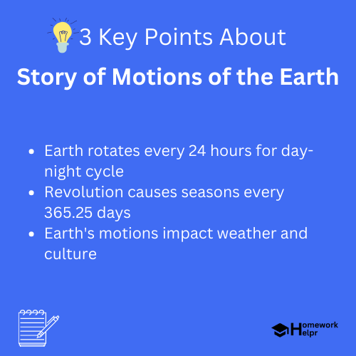 Story of Motions of the Earth