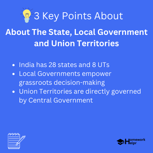 About The State, Local Government and Union Territories