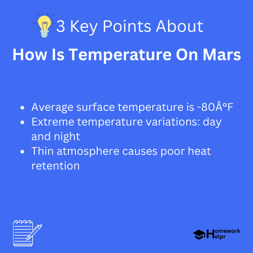 How Is Temperature On Mars