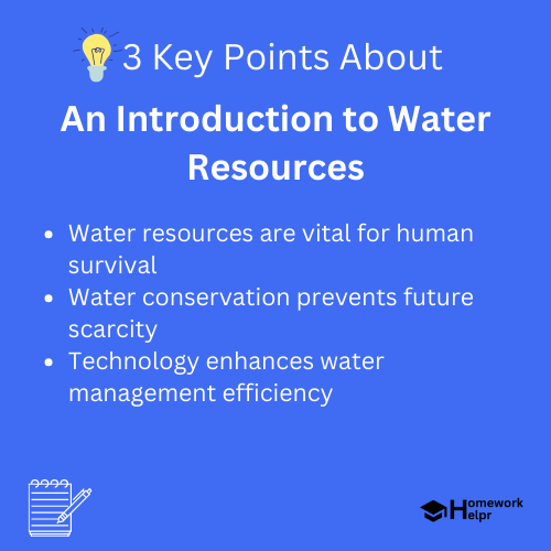 An Introduction to Water Resources