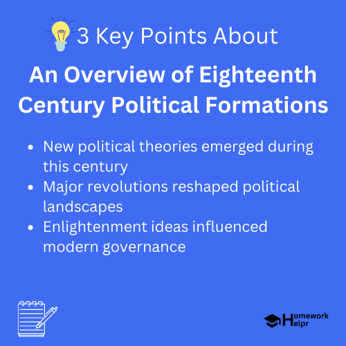 An Overview of Eighteenth Century Political Formations