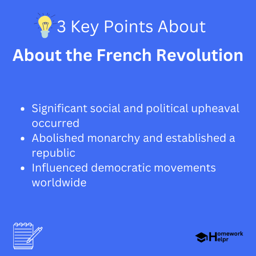 About the French Revolution