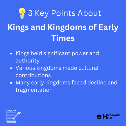 Kings and Kingdoms of Early Times