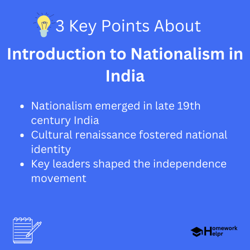 Introduction to Nationalism in India