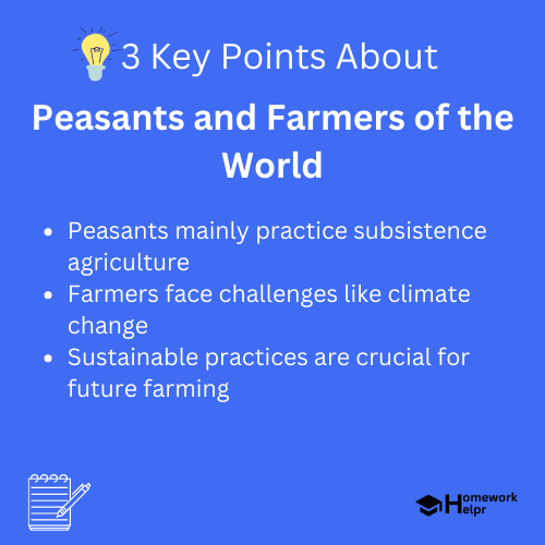 Peasants and Farmers of the World