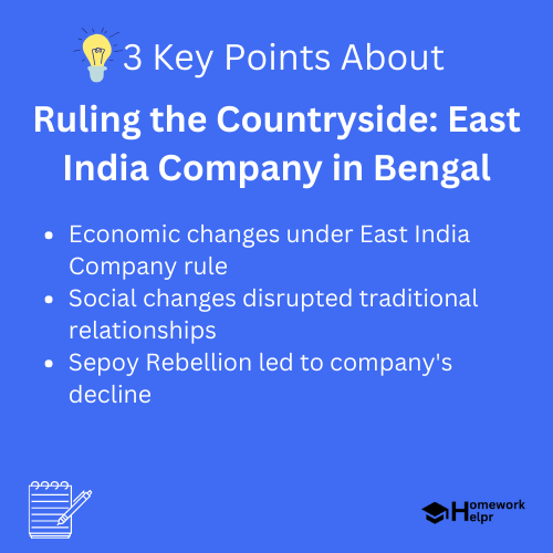 Ruling the Countryside: East India Company in Bengal