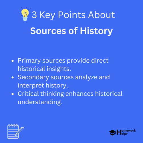 Sources of History