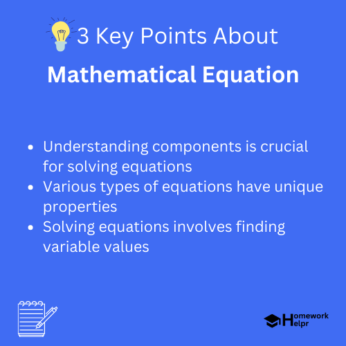 Mathematical Equation