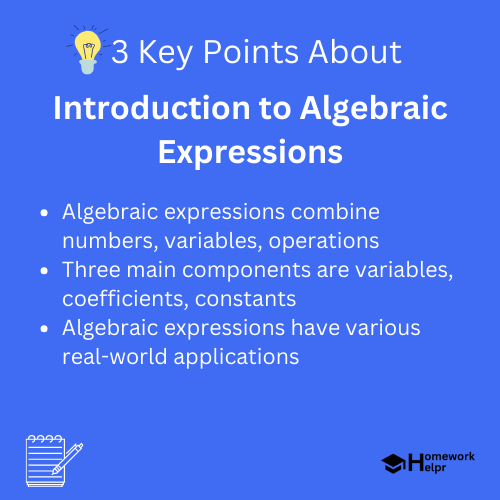 Introduction to Algebraic Expressions