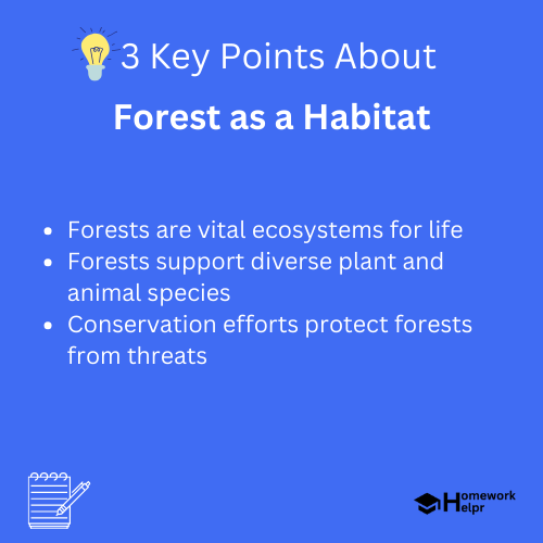 Forest as a Habitat