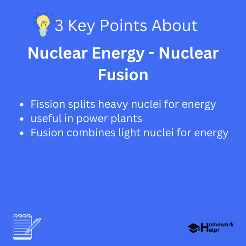 Nuclear Energy – Nuclear Fusion