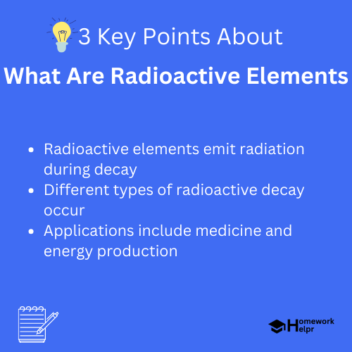 What Are Radioactive Elements