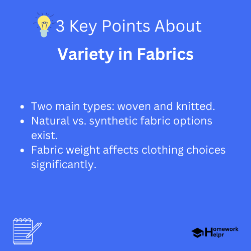 Variety in Fabrics