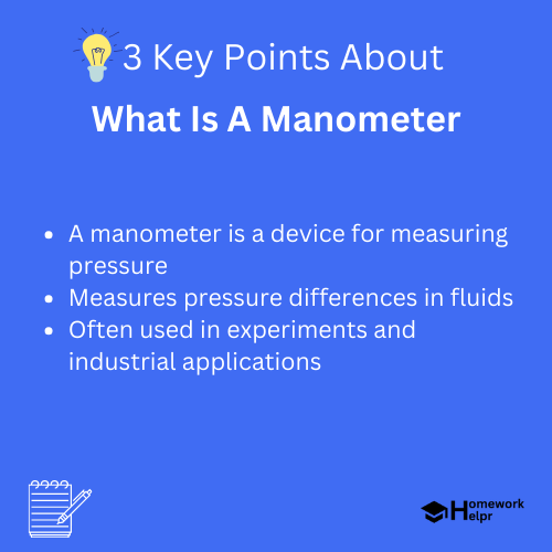 What Is A Manometer